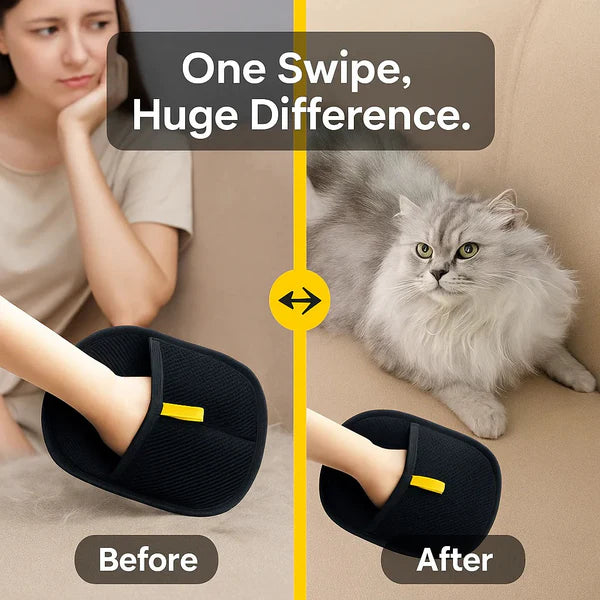 Pet Hair Removal Gloves (Buy 1 Get 1 Free)